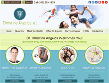 Tablet Screenshot of angeloschiropractic.com
